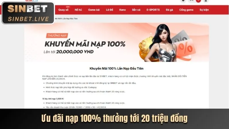 Ưu đãi nạp tiền hàng ngày tại EV88